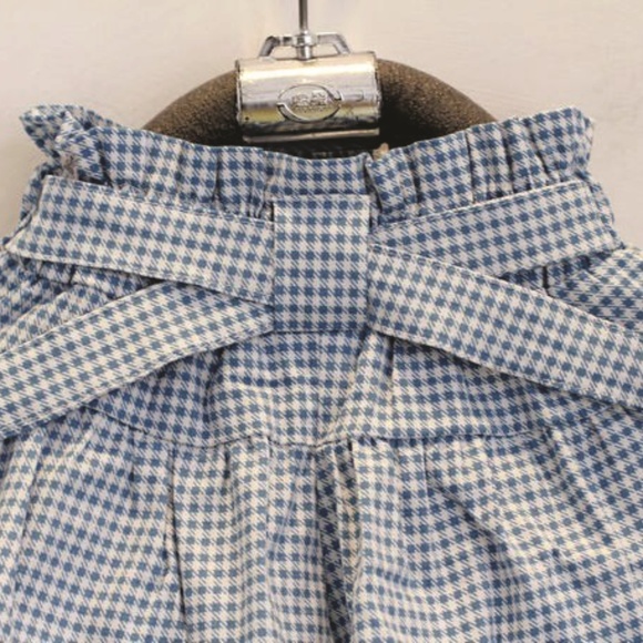 Toddler Girls Sleeveless Skort Set -Checkered Blue - Picture 4 of 6